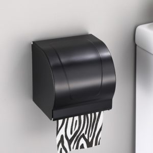 מתקן לנייר טואלט לשירותים בצבע שחור 1